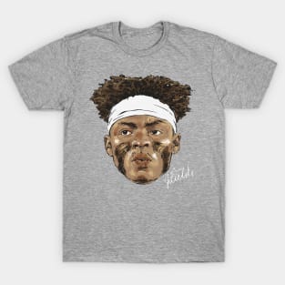 Justin Fields Chicago Portrait T-Shirt